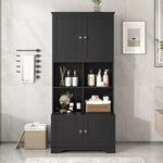 ZUN Tall and Wide Bathroom Floor Storage Cabinet, Bathroom Storage Unit, Freestanding Cabinet with 4 N725P179705B