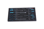 ZUN 4 Drawers Tool Cabinet with Tool Sets--BLUE 11951975