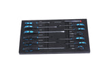 ZUN 4 Drawers Tool Cabinet with Tool Sets--BLUE 11951975