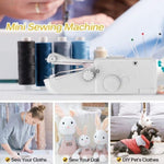 ZUN Mini Sewing Machine with Accessory Kit, Lightweight and Easy Operated Cordless Handheld Sewing 80208744