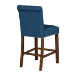 ZUN Upholstered Counter Stool with Nailhead Trim Set of 2 B035P265990