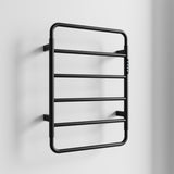 18.7" Heated Towel Rack for Bathroom,Wall Mounted with Intelligent Touch Screen Timer, 6-Bar Towel T3177P305026