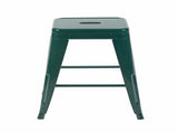 24 Inch Counter Height Stool, Backless Metal Bar Stools Set of 4, Non-Stackable, Detachable & Easy B347P471108