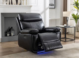 M046 Power recliner with LED Strip BLACK color W1805106083