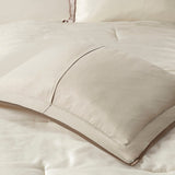 7 Piece Comforter Set Taupe/Brown Queen B03597132