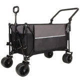 Multi-Functional Push-Pull Folding Wagon Cart with Rotating Handle & 360&deg All-Terrain Wheels W2932P289380