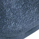 Ottoman Oval Storage Bench,Rubber Wood Legs, Gray Dark Blue W487P271394