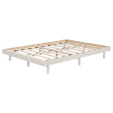 Modern Design Full Floating Platform Bed Frame for White Washed Color W697123291