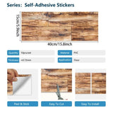 40 Pcs Wood Graining Peel & Paste Tilesing Detachable Self-Adhesive Wear Resistant 44350329