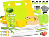 28PCS Knife Set - Kids Knifes for Real Cooking, Montessori Kids Kitchen Knife Set with Cutting Board 63903523
