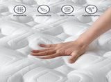 14 Inch Hybrid Mattress King Memory Foam & Pocket Spring Bed Cooling, Pressure Relief, Back & B2716P415547