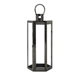 ZUN FRANK 23"H STAINLESS STEEL LANTERN 72191.00BLK