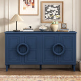 U_STYLE Four-door sideboard with French-Inspired,Suitable for Living Rooms, Entrance and Study Rooms N711P231529V