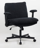 Cross-Legged Friendly Office Chair with Criss Cross Frame, Rolling Casters & Fold-Down Arms, 85266268