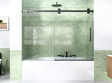56-60"W x 60"H Frameless Sliding Tub Shower Door Enclosure, 5/16 inches Thick SGCC Tempered W2813P388107