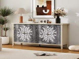Sideboard Buffet Cabinet, Storage Cabinet with Storage,Modern Storage Cabinet with 4 Doors & W688P232758