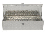 30" Elegant 5-Strips Pattern Aluminum Toolbox Silver 70391005