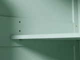 Kitchen Cart with Rubber wood Drop-Leaf Countertop ,Cabinet door internal storage racks,Kitchen 88352864