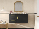 30" Wall Mounted Bathroom Cabinet with Ceramic Basin Sink, Bathroom Cabinet with Soft-Closing Door N710P324096B