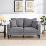 57 " High Resilience Loveseat Sofa, Wooden Frame 2 Seat Sofa, Comfy , Small Space Saving Modern W2297P264496