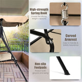 3-person garden swing Brown 58979524