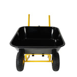 ZUN Two-wheeled barrow, garden cart, 10-inch pneumatic wheels 93682304