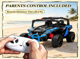 Blue 12V Kids Ride On UTV Truck Battery Powered Electric Vehicle with Rear Suspension & Remote 36157663