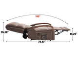 Lift Recliner Chair Dual Motor Infinite Position Up to 350 LBS with Solid Wood Armrests, Heat 60819799