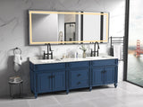 96 x6 Inch LED Bathroom Mirror with Aluminum Frame, Wall Mounted Vanity Mirror, Anti-Fog, Memory, W2287P279439