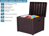 51gal 195L Outdoor Garden Plastic Storage Deck Box Chest Tools Cushions Toys Seat Waterproof 80213979