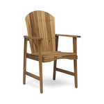 ZUN Outdoor Weather Resistant Acacia Wood Adirondack Dining Chairs , Natural Finish 64844.00