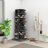 ZUN 360 gray rotating shoe cabinet with 7 layers can accommodate up to 28 Paris shoes 52583112