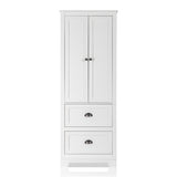 ZUN FCH MDF Spray Paint 2 Doors 2 Pumps Bathroom Cabinet White 39177624