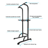 ZUN Power Tower Workout Dip Station Pull Up Bar, Height Adjustable Multi-Function Dip Stand for Home Gym 10332677