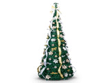 7 FT Fully Decorated Pre-lit Christmas Tree, Pop Up Artificial Xmas Tree with 200 Warm Lights Remote 64340212