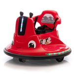 ZUN 12V Snail-Shaped Kids Electric Bumper Car with Remote Control, Ride On Car with LED Lights, Music, W2181P160381