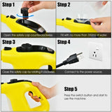 17-in-1 Handheld Steam Cleaner - 1400W High Power, 257&degF High-Temp Steam - Gray 84662099