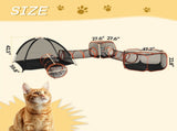 Outdoor Cat Enclosures Indoor Cats, 6 in 1 Portable Cat Play Tent with Tunnels and Cat Houses 02504520