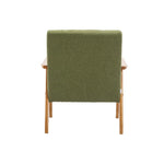 ZUN Accent Chairs Set of 2 with Table, Mid Century Modern Accent Chair, Wood and Fabric Armchairs 88497924