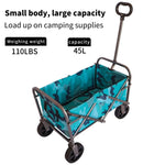 ZUN Outdoor Garden Multipurpose Micro Collapsible Beach Trolley Cart Camping Folding Wagon W321102232