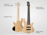 Full Size GIB 6 String H-H Pickup Electric Bass Guitar Bag Strap Pick Connector Wrench Tool 98853005
