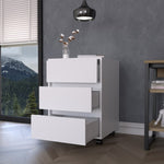 ZUN Eagle Creek 3-Drawer Rectangle Filing Cabinet White B06280483