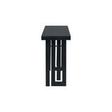 U_STYLE Uniquely Designed Oak Veneer Console Table with Distinctive Side Shapes, Suitable for N711P170550B