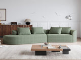 Modern Upholstered Oversized Sectional Sofa, 112-Inch Chenille 4-Seater Extra Deep & Wide Seat W834P323321
