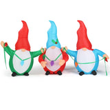 6.6 FT Lighted Christmas Inflatable Decoration, Inflatable Three Christmas Gnomes Elves, Funny Blow 49965532