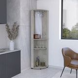 Chicago Corner Bar Cabinet, Rack, Glass Door B200P173191