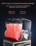 VEVOR Machine, 15Lx2 Tank Commercial Slushy Machine, Slushie Machine 1000W, Commercial T3342P309857