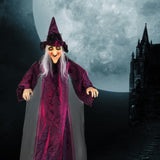 71in Life Size Hanging Witch Talking Halloween Everyday Decoration 98890784