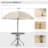 Outdoor dining table and chair package with umbrella 73189376