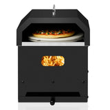 ZUN Outdoor Pizza Oven 4 in 1 Wood Fired 2-Layer Detachable Outside Ovens with Pizza Stone, Cooking 17661763